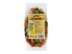 Ekologiczny Makaron Orkiszowy Jeżyki Kolorowe 250g