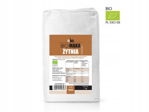 Bio Mąka Żytnia Razowa Typ 2000 - Naturalna 1kg