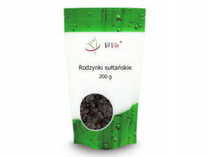 Rodzynki Sułtańskie Naturalne Jakość 200g Vivio