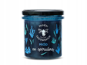 Miód Ze Spiruliną 430g P. Sadowskich Naturalny