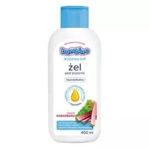 Bambino Rodzina, żel pod prysznic, hiperdelikatny, rabarbar, 400 ml