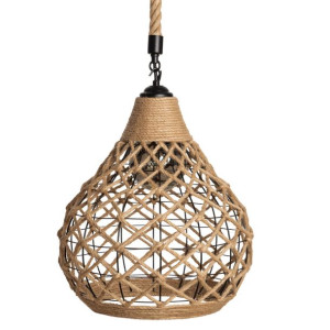 Lampa wisząca jutowa NIDO boho