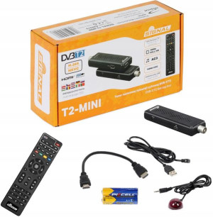 Mini Tuner Dvb-t2 Dekoder Hevc Usb 5v Signal Do Tv