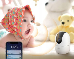 Niania Elektroniczna Wifi Fullhd Obrotowa Kamera