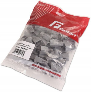 Osłona na złącza RJ45 Getfort GUMOWA SZARA - 50szt
