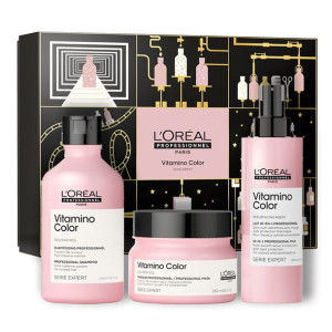 L'oreal Zestaw Vitamino Color Szampon 300ml + Maska 250ml + Spray 190ml