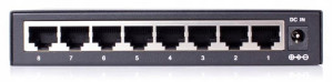 Switch 8 Portowy 10/100/1000 Mbps Do Kamer Ip Cctv