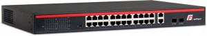 Switch Poe Getfort 24 X Poe + 2ge Uplink + 2 Sfp 2