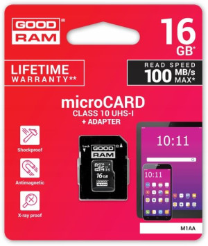 Karta Pamięci Microsd Goodram Uhs1 Cl10 16gb