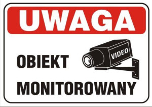 Tablica Znak Pcv Obiekt Monitorowany 25x35cm Gruba