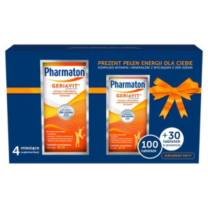 GERIAVIT PHARMATON ZESTAW 100 tab + 30 gartis
