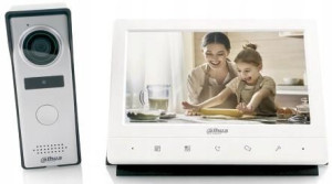 Wideodomofon Z Ekranem 7' Lcd Stacja Bramowa Ip66