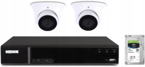 Zestaw monitoringu KENIK 2 kamery IVS 2mpx dysk2 TB GRATIS