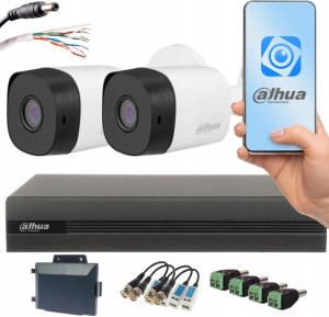 Zestaw Do Monitoringu Dahua 2 Kamery Fullhd Cctv