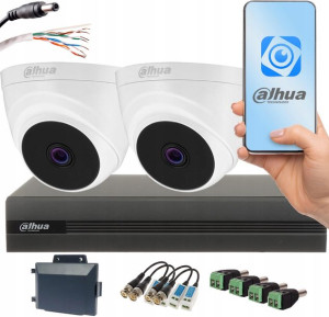 Zestaw Monitoringu Dahua 2x Kamery Rejestrator