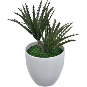 Sztuczne Kwiaty Aloes Donica Dekoracja Sukulenty 20 Cm