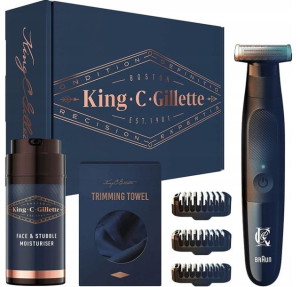 Zestaw King-c-gillette (z Peleryną Do Golenia) Krem Trymer