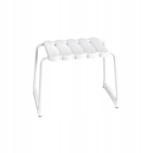 RIDDER taboret do łazienki z aluminium, biały