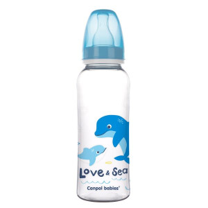 Canpol Love & Sea, butelka wąska, 250 ml