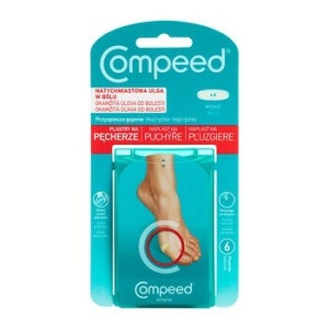 Compeed Plastry na pęcherze, wąskie, 6 szt.