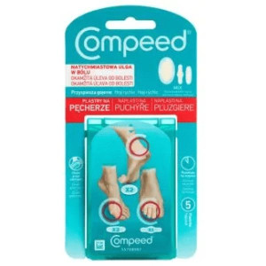 Compeed, plastry na pęcherze, hydrokoloidowe, Mix, 5 szt.