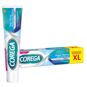 Corega Super Mocny Delikatnie Miętowy, krem do protez, 70 g