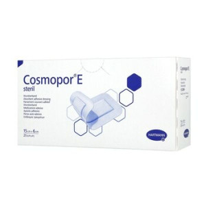 Cosmopor E, plastry opatrunkowe jałowe, 15 x 6 cm, 25 szt.