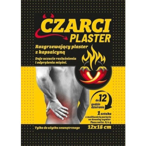 Czarci Plaster Rozgrzewający, z kapsaicyną, 1 szt.