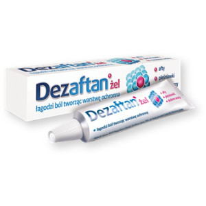 Dezaftan, żel do stosowania w jamie ustnej, 8 g