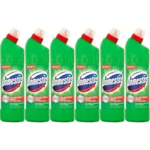 Domestos, Pine Fresh, płyn do czyszczenia WC, zestaw 6x 0,75 l