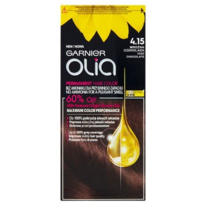 Farba do włosów Garnier New Olia, 4.15 MROŻONA CZEKOLADA, 1 szt.