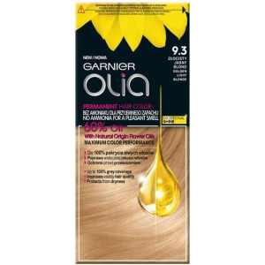 Farba do włosów Garnier New Olia, 9.3 ZŁOCISTY JASNY BLOND, 1 szt.