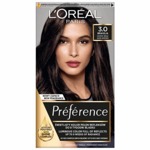 Farba do włosów L’Oréal Paris Preference, 3.0 Brasilia CIEMNY BRĄZ, 1 szt.
