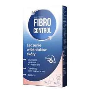 Fibrocontrol, zestaw do leczenia włókniaków skóry, plastry + aplikator