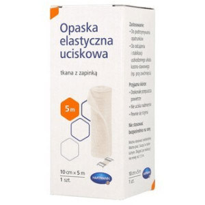 Hartmann, opaska elastyczna uciskowa z zapinką, 10 cm x 5 m, 1 szt.