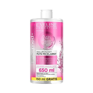 Hialuronowy płyn micelarny Eveline Facemed+, 650 ml