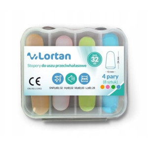 Lortan, stopery do uszu piankowe, 8 szt.