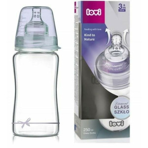 Lovi Diamond Glass, butelka szklana, Baby Shower Boy, 250 ml