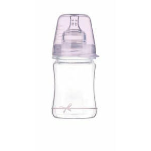 Lovi Diamond Glass, butelka szklana, Baby Shower Girl, 150 ml