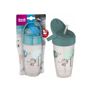 Lovi Lovely Boy, kubek ze słomką Active, od 14 miesiąca, 350 ml