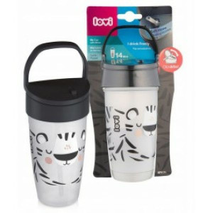 Lovi Salt & Pepper, kubek ze słomką Active, od 14 miesiąca, 350 ml