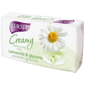 Luksja Creamy, mydło w kostce, rumianek i gliceryna, 90 g