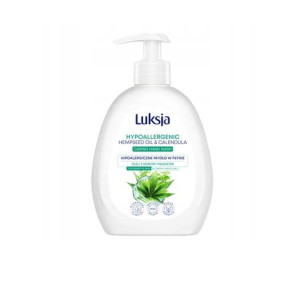 Luksja Hypoallergenic, mydło w płynie, olej z konopi i nagietek, 250 ml