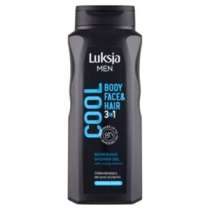 Luksja Men Cool, odświeżający żel pod prysznic 3w1, 500 ml