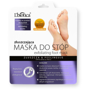 L`Biotica Maska Do Stóp, złuszczająca, 40 ml (nasączone skarpetki)