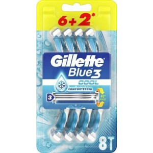 Maszynka jednorazowa Gillette Blue 3, 8 szt., 1 opakowanie