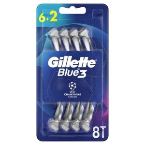 Maszynka jednorazowa Gillette Blue3 Football, 8 szt., 1 opakowanie