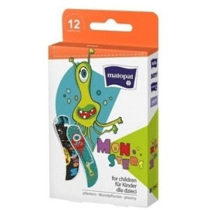 Matopat Monsters, plastry dla dzieci, 12 szt.