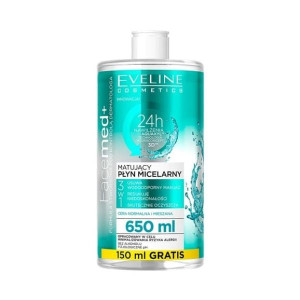 Matujący płyn micelarny Eveline Facemed+, 650 ml
