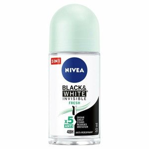Nivea Black & White Invisible Fresh, antyperspirant, roll on, 50 ml